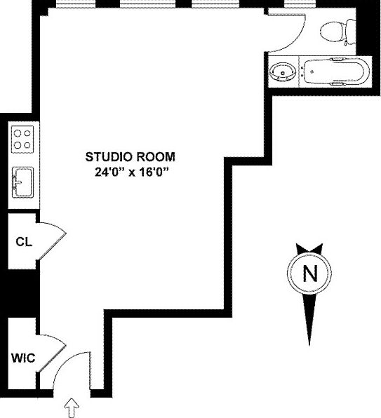 2nd image of 457 W 57th St #1010