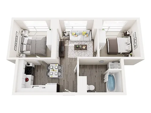 Floor plan 2C3
