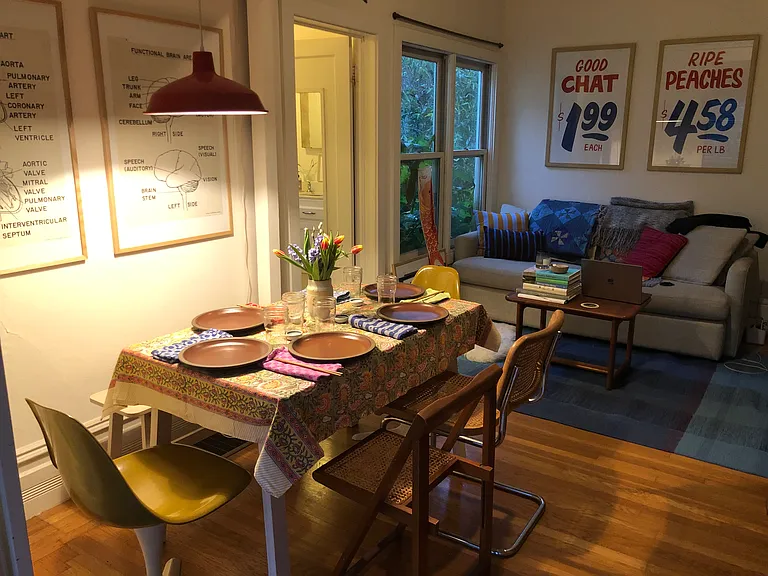 Another shot of the living room masquerading as a dining room
