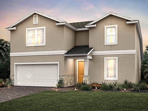 Home Exterior FM2C with decorative stone detail