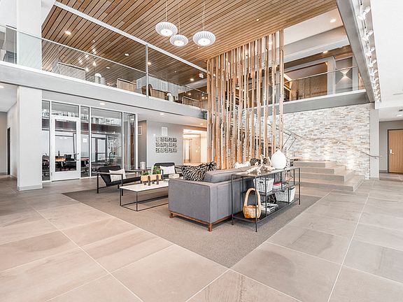 You'll love the skywalk and open seating areas in our amenity space.