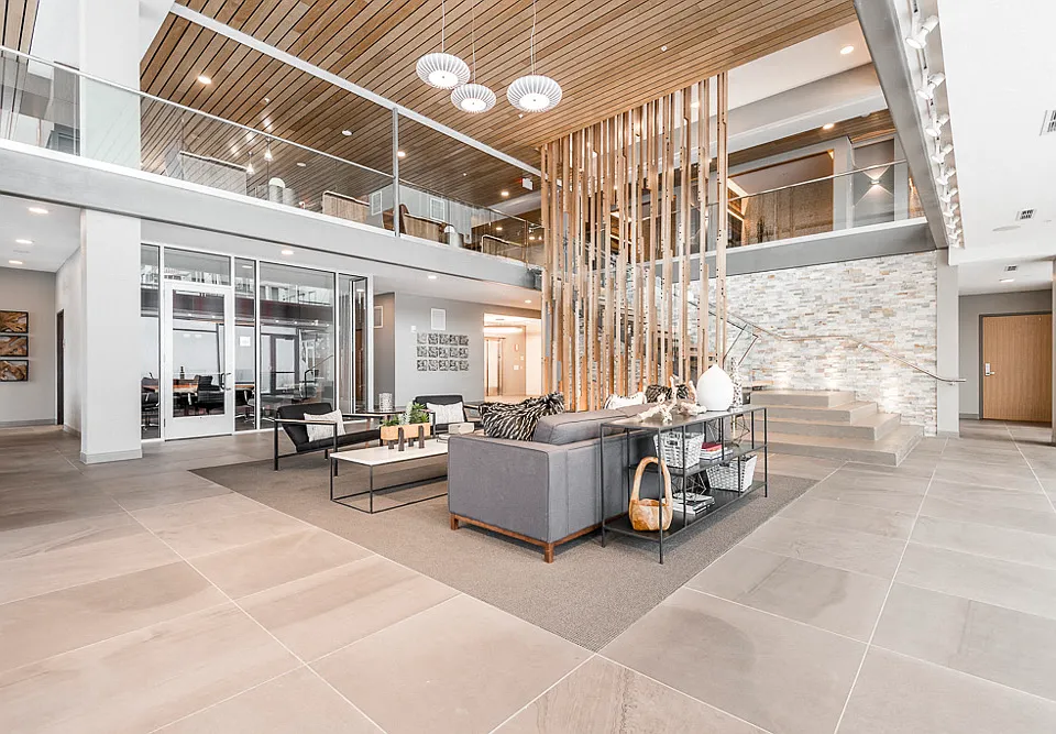 You'll love the skywalk and open seating areas in our amenity space.