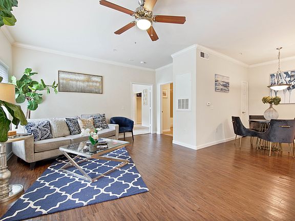 Sustainable wood-plank style flooring throughout