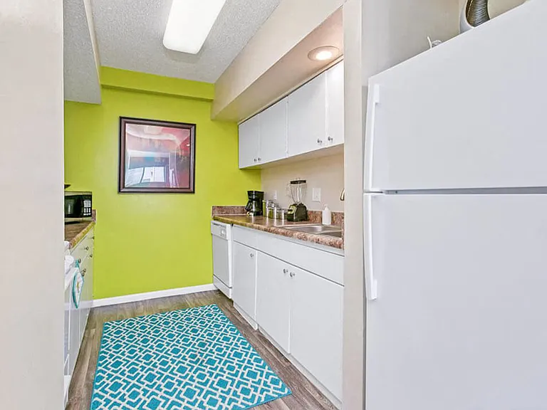 Kitchen with Fridge and Range