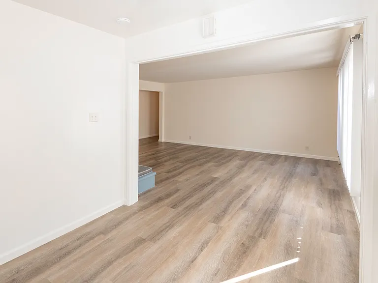 Dining area and living room