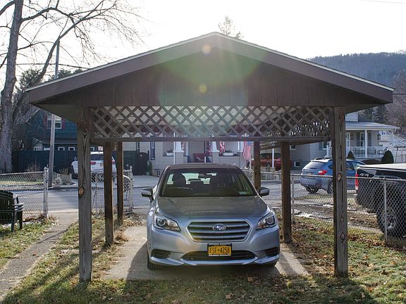 Carport parking area on Third Street