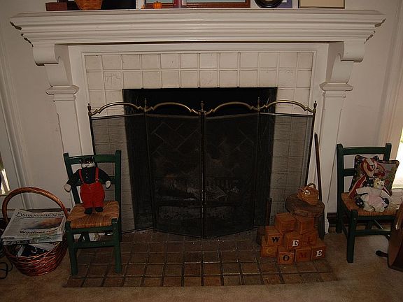 Charming fireplace