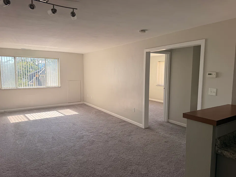 Extra-large entry hallway to bedrooms and bathroom.