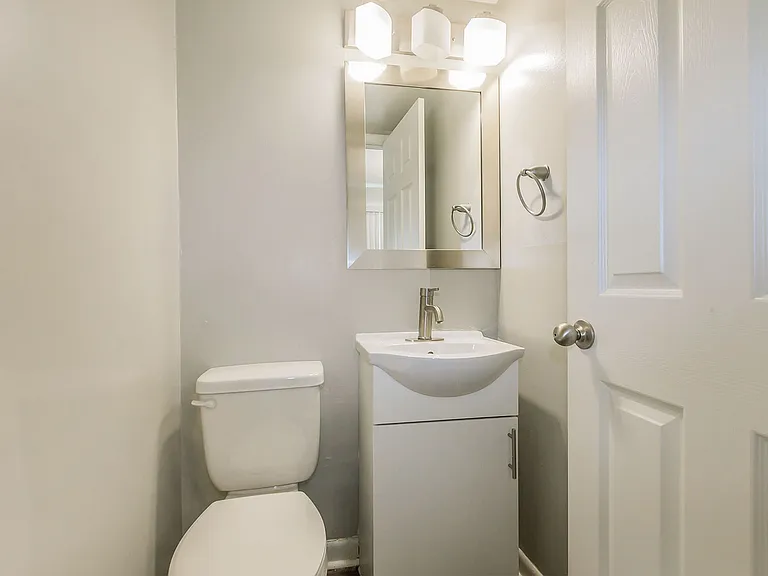 Bright half bathroom