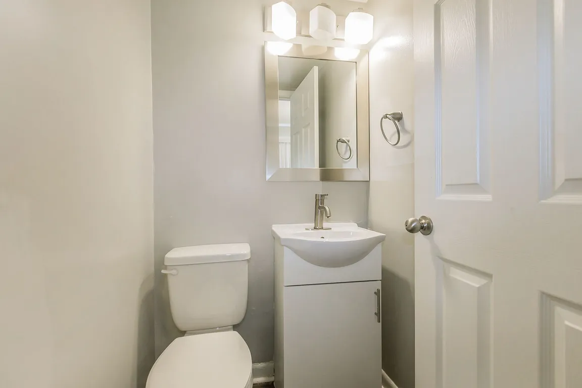 Bright half bathroom