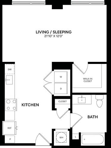 Floor plan Studio-S03P Type A