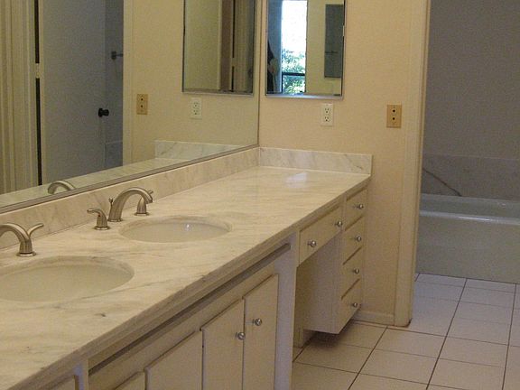 Master bath with shower stall, separate tub