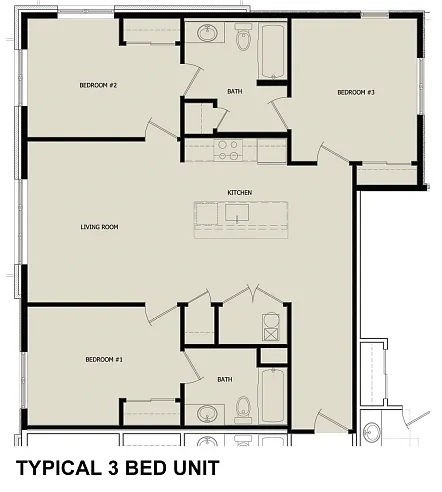 Floor plan 3 B