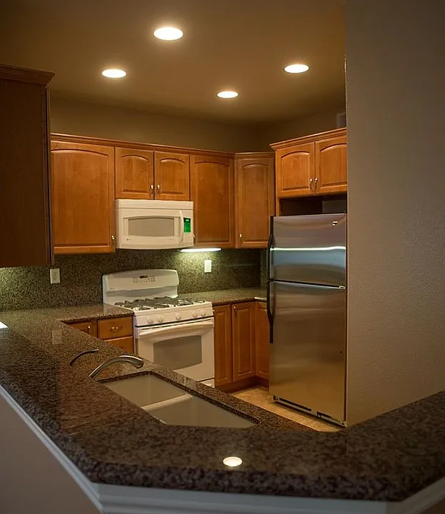 Beautiful kitchen with granite countertops