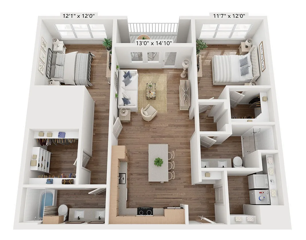 Floor plan B1c
