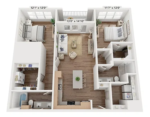 Floor plan B1c