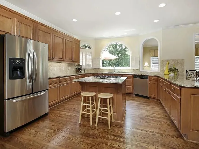 View of Island Kitchen