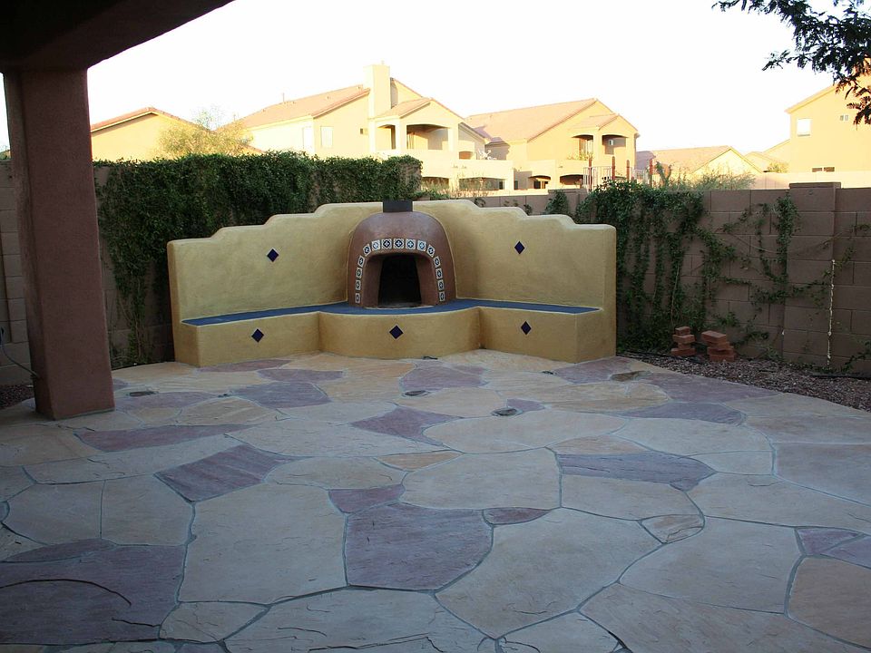Backyard Fireplace