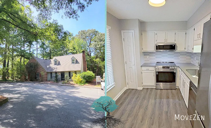 1313 Dylan Heath Ct Raleigh, NC 27608 Fenced Patio with Outside Storage, End Unit — Photo 1