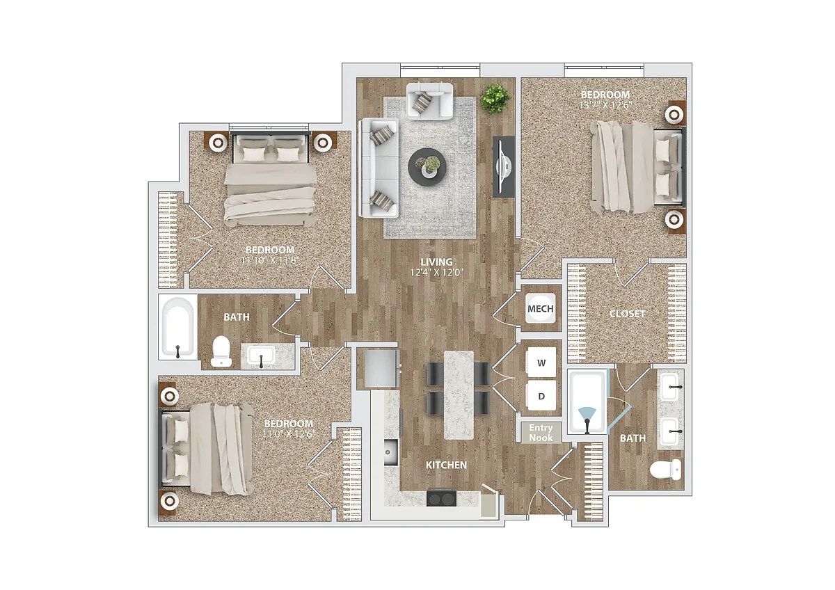 Floor plan B6 DEN