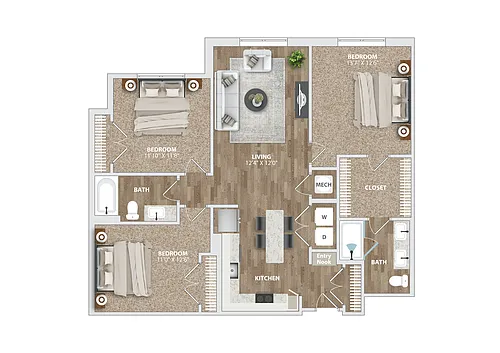Floor plan B6 DEN