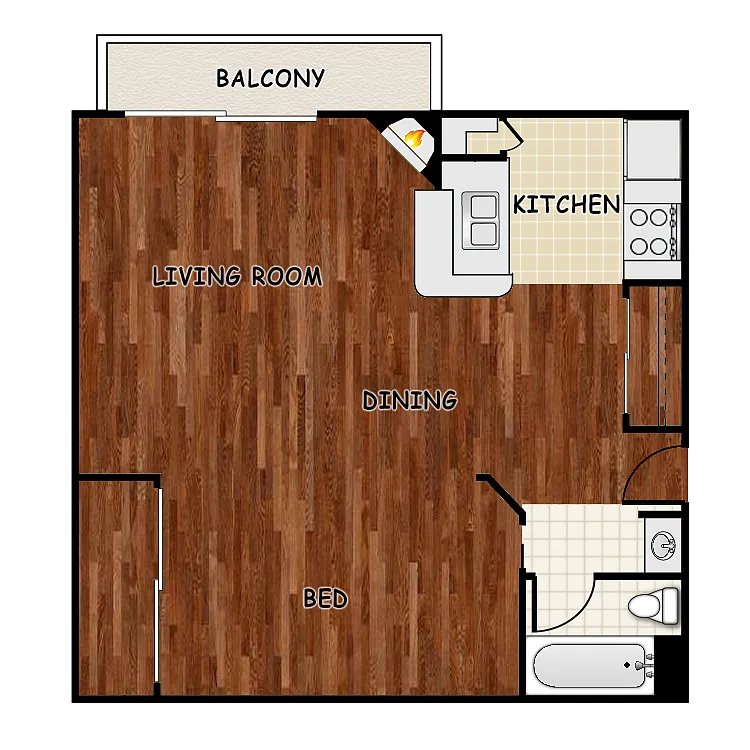 Floor plan Studio