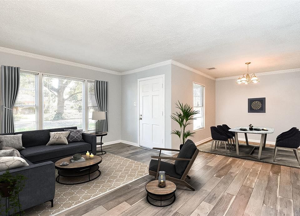 Living room has been virtually staged to give you decorating ideas for your new home.