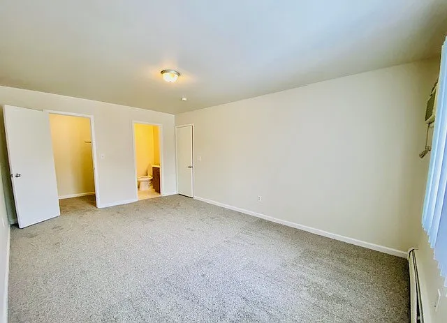 Updated Spruce main bedrom with walk in closet and half bath
