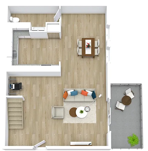 Floor plan B2 Townhome