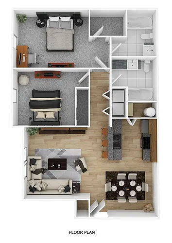 Floor plan Two Bedroom