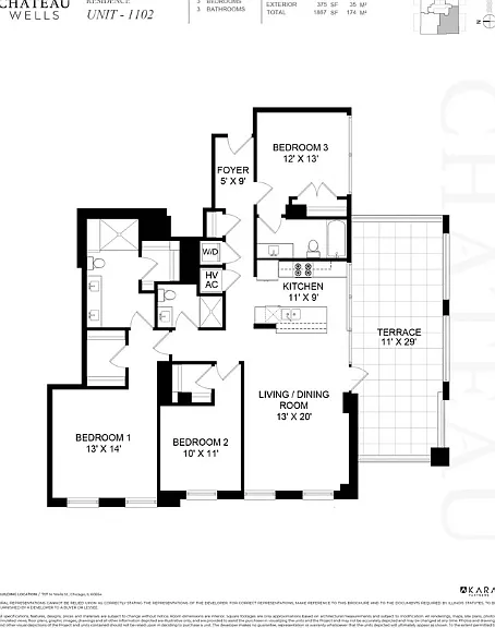 3x3 1470 sq ft Unit 1002 1102 3x3 1470 sq ft Unit 1002 1102