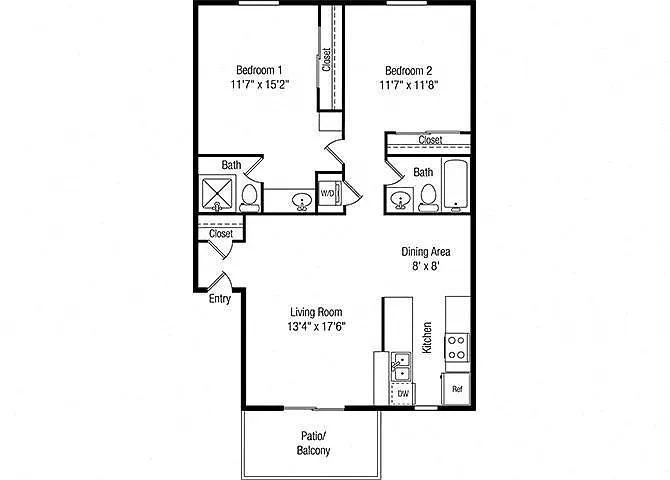 Floor plan 2X2
