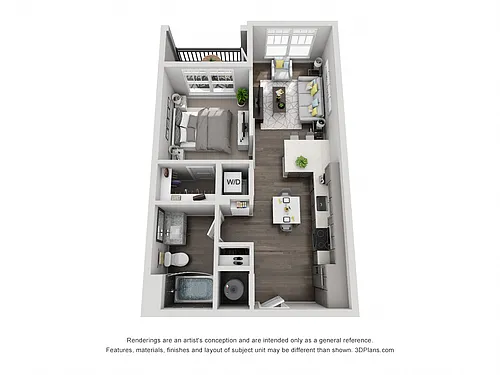 Floor plan A1 Studio