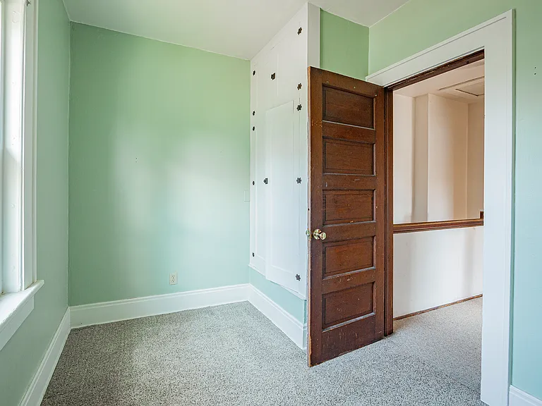 Bedroom with built in closet