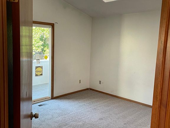 Master bedroom with deck access.