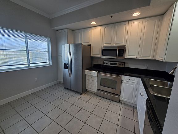 Kitchen view with appliances