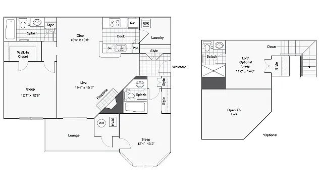 Floor plan Camden Loft