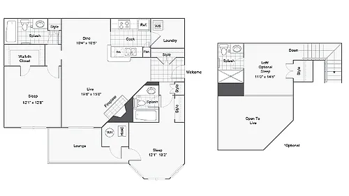Floor plan Camden Loft