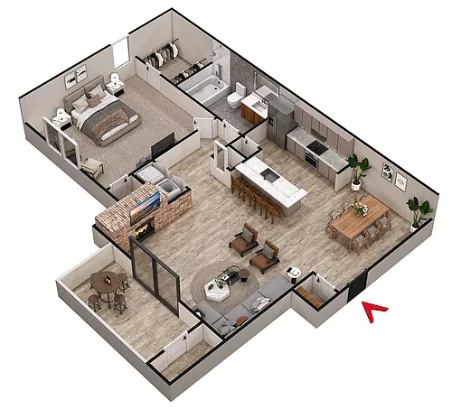Floor plan The College Park