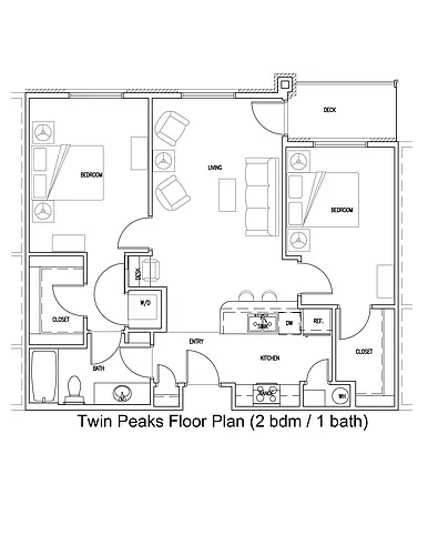 Floor plan Twin Peaks