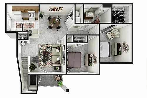 Floor plan Two bedroom