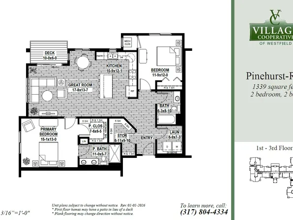 Pinehurst-Reverse Plan, Village Cooperative of Westfield (Active Adults 62+)