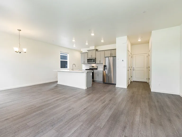 Luxury vinyl throughout the main level
