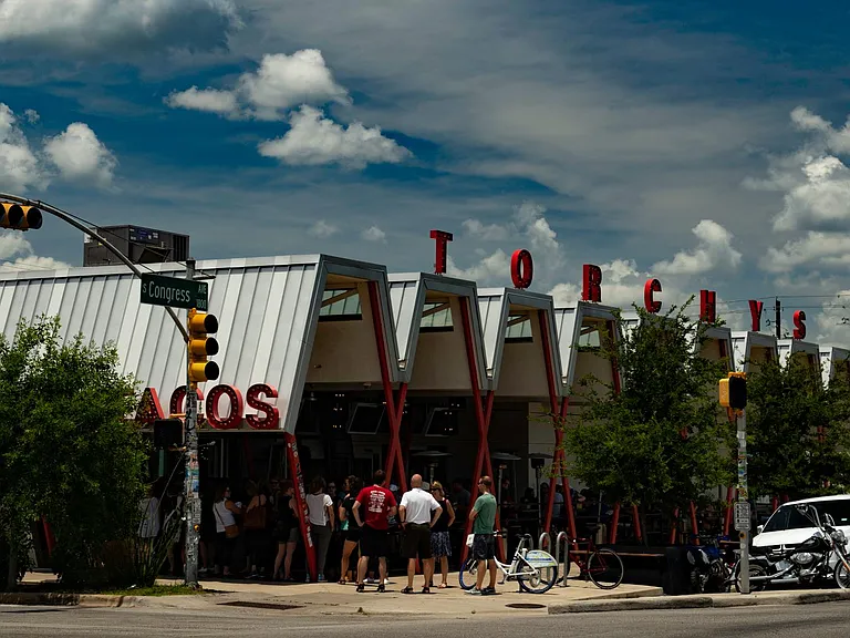 Torchy's! (10 min walk)