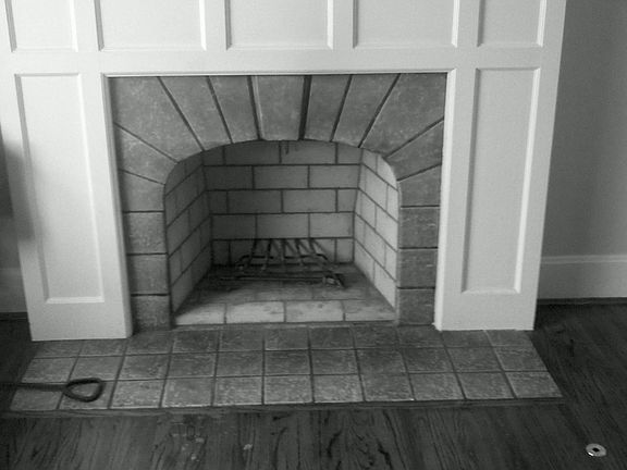 Wood burning fireplace 