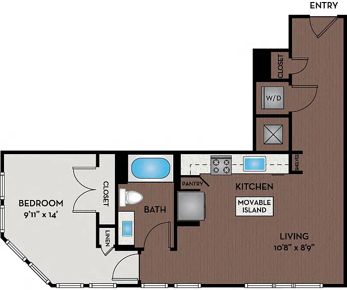 Floor plan 11W1 - Income Limits Apply