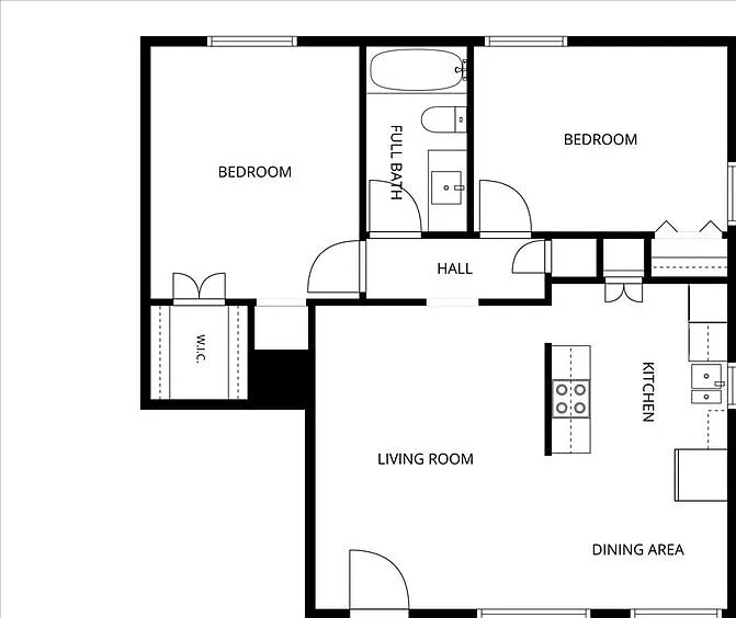 2 bed, 1.0 bath, 750 sqft, $1,350 — Photo 2