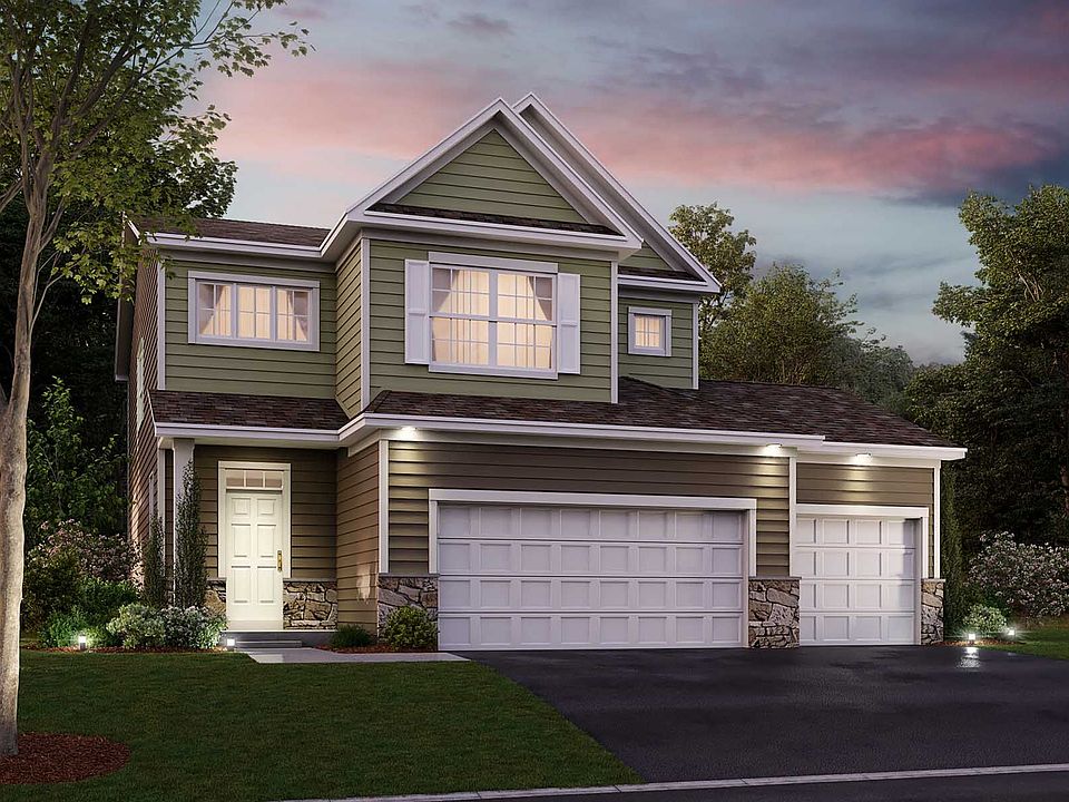 Harper 3-Car Elevation A - Optional Stone
