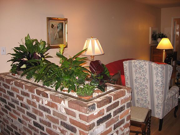 Lovely Built-In Planter in Foyer