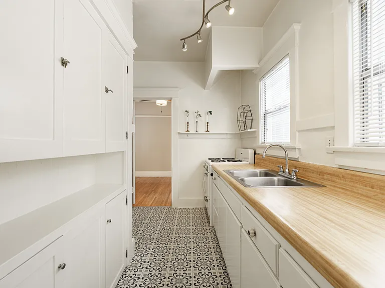 Kitchen with vintage stove